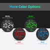 Digital Wall Clock with Large LED Display, Date, Temperature, Auto-Brightness