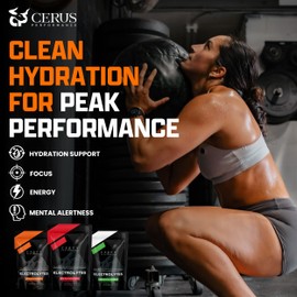 Cerus Performance Electrolyte Powder – Tangerine Flavor, 30 Servings, Zero Sugar, Coconut Water Powder & Real Fruit, Endurance & Recovery