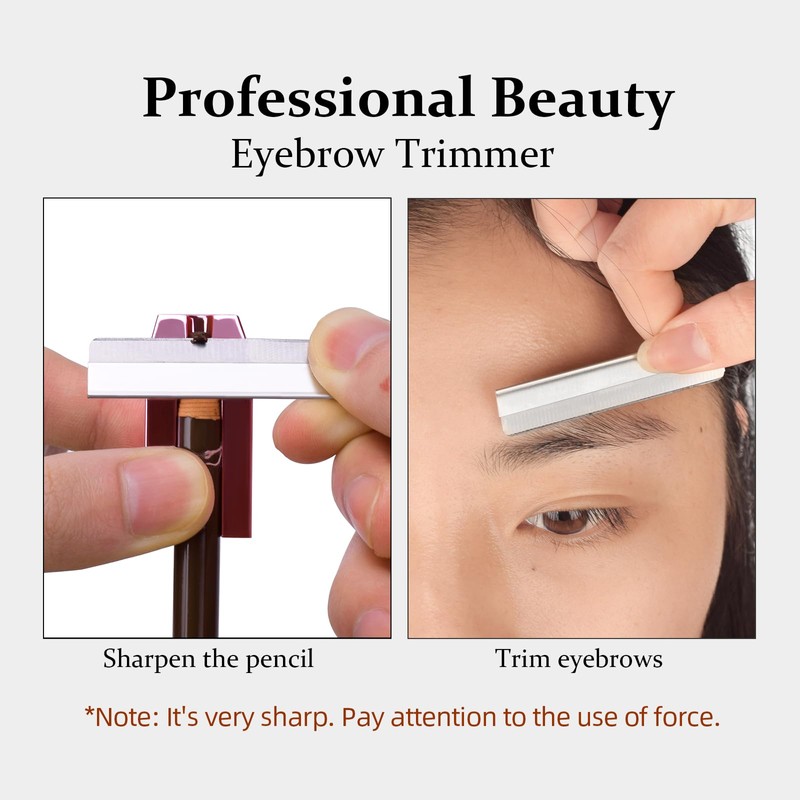ATOMUS Eyebrow Makeup Sharpener Set 0.8cm and 1cm Pencil Sharpener
