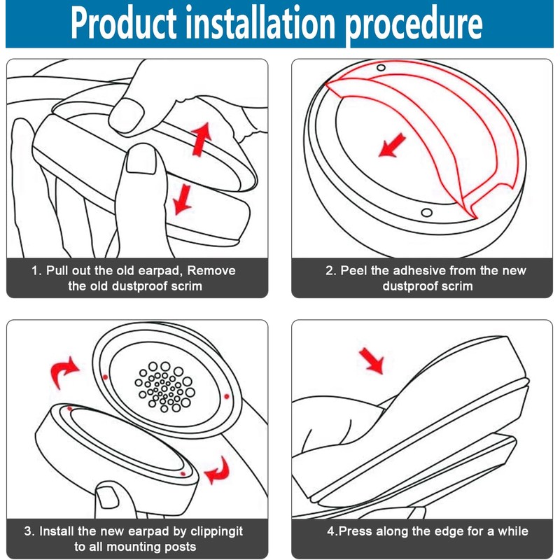 Replacement Ear Pads Compatible with Beats by Dr.Dre Studio 2.0