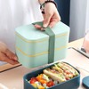 Luxshiny 4pcs Box Bento Box Strap Travel Bento Fixing Strap