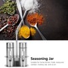 Stainless Steel Condiment Seasoning Container Pots Set with Spice Rack