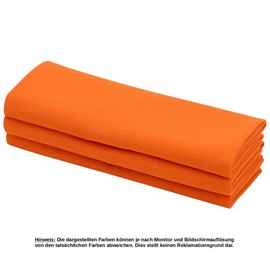 Daloual 6X Geschirrtuch/Küchentuch/Putztuch/Poliertuch aus 100% Baumwolle orange