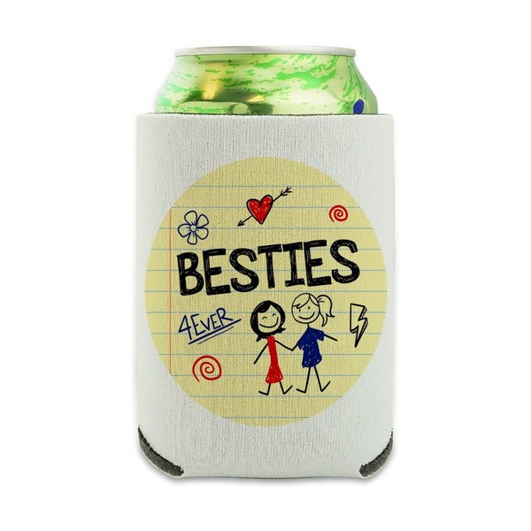 Besties Best Friends Can Cooler - Drink Sleeve Hugger Collapsible