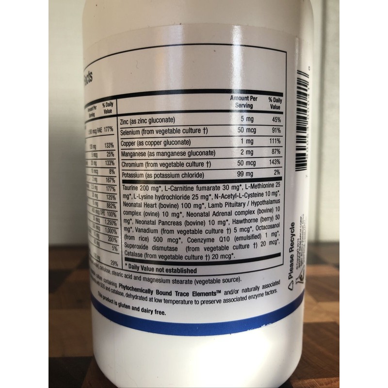 Biotics Research Bio-Cardiozyme Forte 360 Capsules Healthy Heart MultiVit 8/25