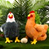 2 PCS 12" Buffy The Hen Chicken Stuffed Animal with