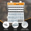 322 Pieces Hex Standoffs Spacers and Screws Assortment Kit,M3M4M5 Carbon