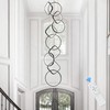 AIRYPHANT Modern LED Chandelier High Ceiling Staircase Chandeliers Foyer Lighting