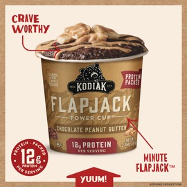 Kodiak Cakes Pancake On the Go, Chocolate Peanut Butter, 2.5 Ounce (Pack of 12)