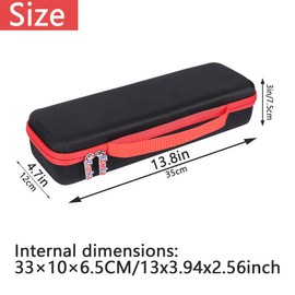 khanka Hard Storage Case Replacement for Milwaukee 2415-20 M12 12-Volt Lithium-Ion Cordless Right Angle Drill/Milwaukee 2667-20 M18 1/4" Right Angle Impact Driver. Case Only