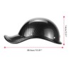Retro Motorcycle Half Helmet with Adjustable Nylon Chin Strap Scoop