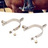 1 Pair Horse Spurs Stainless Steel Western Cowboys Spurs Men