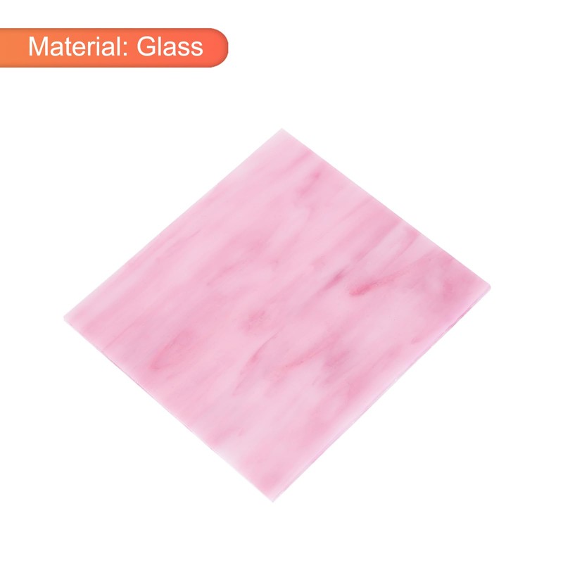 sourcing map Stained Glass Sheet Mosaic Tile 3.9 Inch x