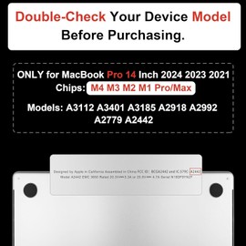 DONGKE Compatible with M4 MacBook Pro 14 inch Case 2024 2023 2021 A3112 A3401 A3185 M3 A2918 A2992 M2 A2779 M1 A2442 Pro Max with Touch ID, Plastic Hard Shell with Keyboard Cover, Matte Navy Blue