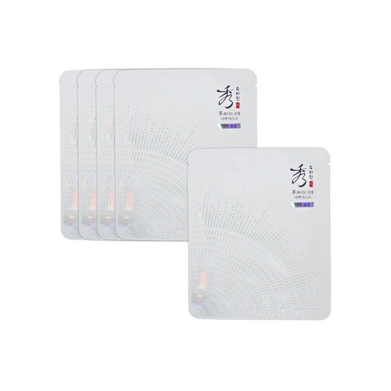 Sooryehan White Ginseng Whitening Mask 5 sheets / 수려한 화이트