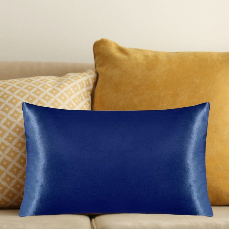 Silk Satin Pillow Case Imitation Silk Satin Solid Hotel Bedding