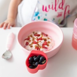 Bumkins Dippers pequeños de silicona, sostiene salsa y salsa, se fija a platos de agarre y platos de agarre, para más de 6 meses (paquete de 3)