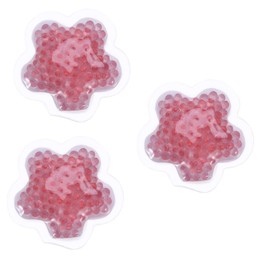 FOMIYES 3pcs Pack Breastcare Hot Cold Therapy Bead Packs Postpartum Care for Engorgement Relief Pink