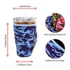 4Pack Reusable Iced Coffee Sleeve Insulator Sleeves for Cold Drinks