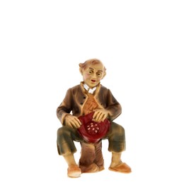 Marolin Hirte fütternd (sitzend), zu 12cm Fig. (Kunststoff)