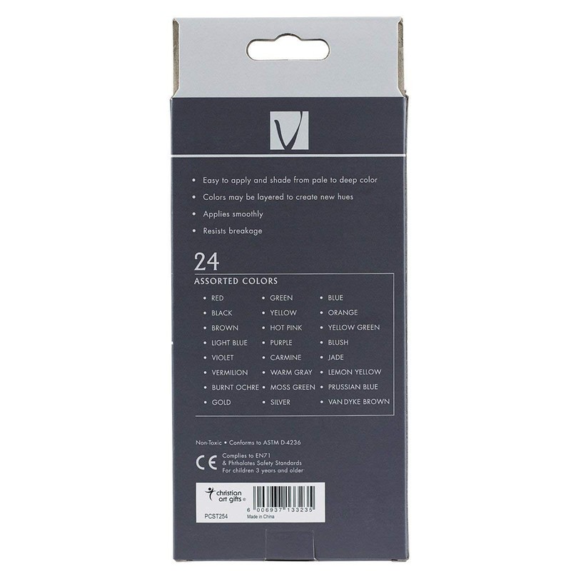 Christian Art Gifts Coloring Pencils Veritas 24/set