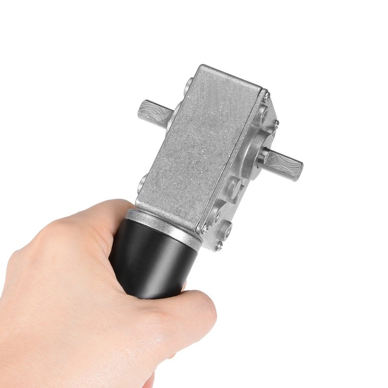uxcell Double Shaft Worm Gear Motor DC 12V 5RPM High