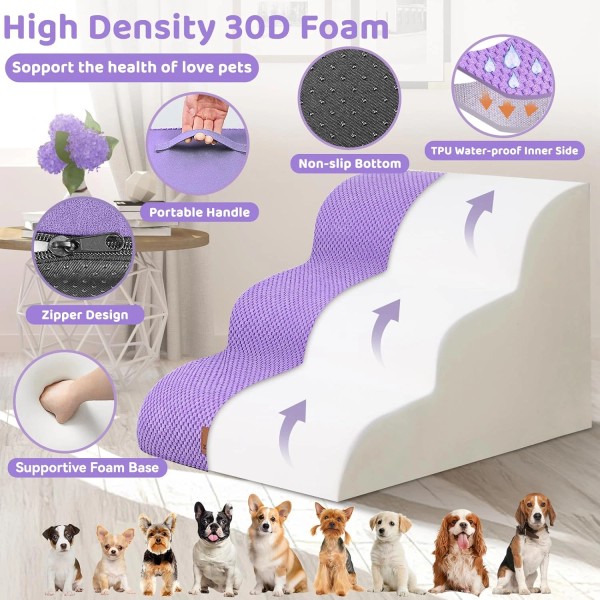 Does not apply 3-Step Dog Stairs for Small Dogs 16"