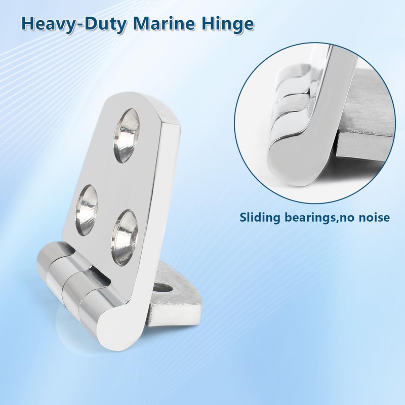 316 Stainless Steel Boat Hatch Hinges,1-1/2inchx 2-1/4inch (57 X 38