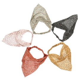 Minkissy 5pcs Floral Elastic Hair Scarf Headband for Women Comfortable and Skin-friendly Accessories for Daily Wear and Special Occasions Mixed Colors