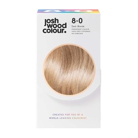 Josh Wood Colour Permanent Hair Dye, 8.0 Dark Blonde, Ammonia-Free, 148ml