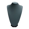 Grey Leatherette Necklace Pendant Chain Jewellery Shop Display Busts -