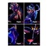 Go Shopgo 48 Tubo Pintura Fluorecente Neon Corporal Maquillaje Luz