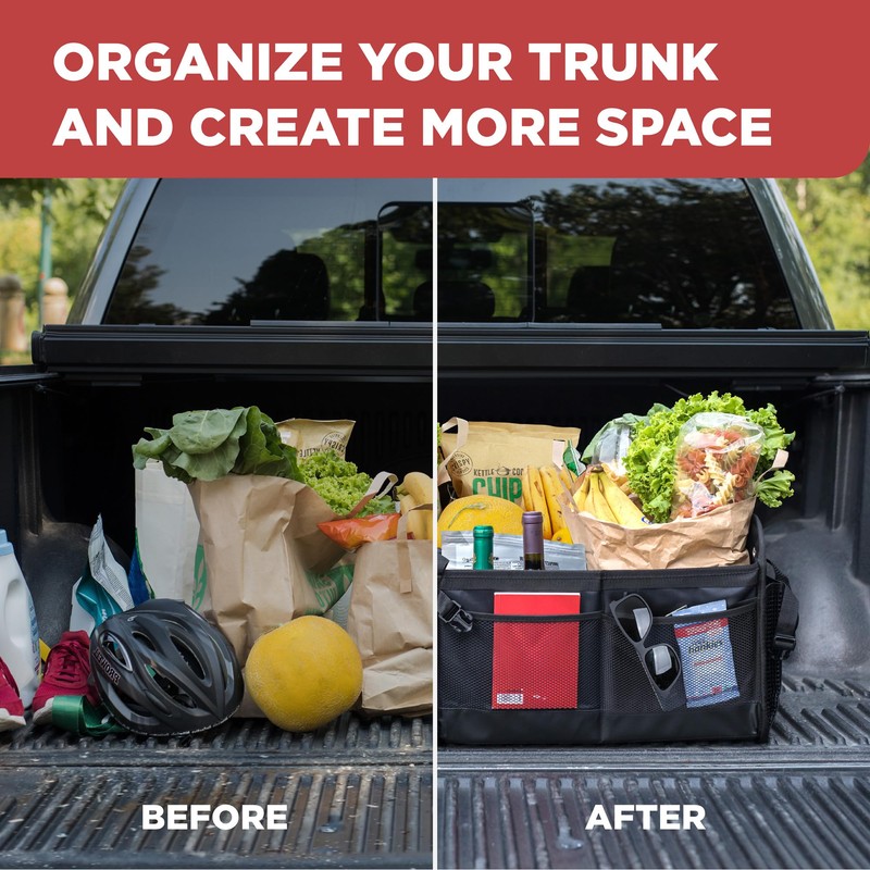 TRUNKCRATEPRO - XL Trunk Organizer For SUV, Car, Truck with