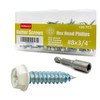 Allkeen #8 x 3/4" Self-Tapping Gutter Screws White Painted Hex