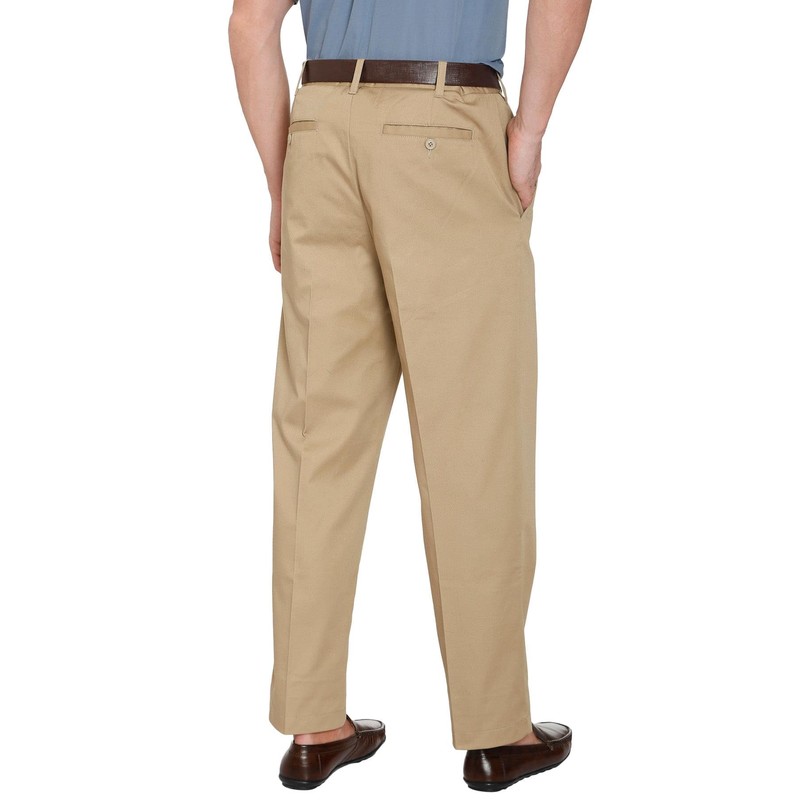 Turtle Bay New York Men's Stretch Waist Chinos - Smooth