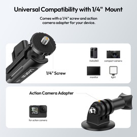ULANZI R105 Super Clamp Camera Mount with 360° Dual Ballhead Magic Arm, Sturdy Y-Shaped 3-Claw Camera Clamp Mount for GoPro Hero 13/12/11/10/9, Insta360 X5/X4, DJI Osmo Pocket 3/2 Action 5 Pro/4