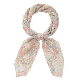 Allegra K Women Chiffon Scarves - 27.6" X27.6" - Floral Print Square Kerchief Neck Scarf Neckerchief 70x70cm/27.6x27.6 inches(LxW) Light Red Yellow