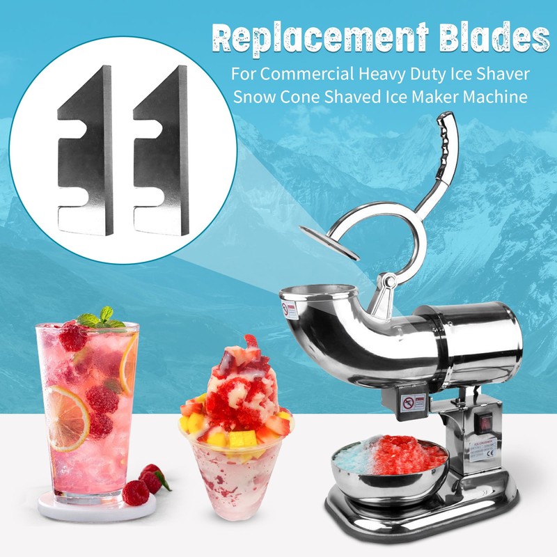 WYZworks Replacement Blades (2 Pack) for Commercial Heavy Duty Ice