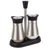 Evelyne 2-Piece Set Salt & Pepper Glass Shaker Stainless Steel