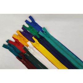21 & 21 1/2" Talon Plastic Separating Zippers - Package of 12