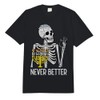 Hanukkah Skeleton Never Better Funny Chanukah Women Men Kids Comfort