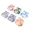 6pcs Baby Cloth Diaper Newborn Cute Pattern Waterproof Adjustable Breathable
