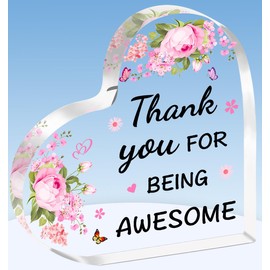 TTOVEN Leaving Gifts for Colleagues Women Thank You for Being Awesome Thank You Gifts for Women Plaque Gifts
