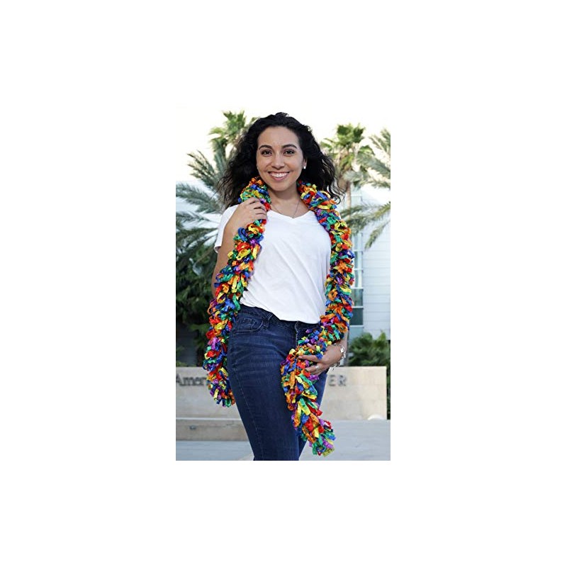 Original Featherless Boa (Rainbow Explosion)