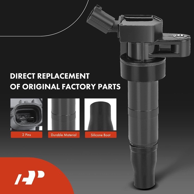 A-Premium Set of 4 Ignition Coil Pack and Iridium Spark