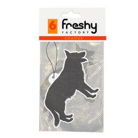 German Shephard Car Air Freshener Orange Scent Freshy Factory (6 Pack)