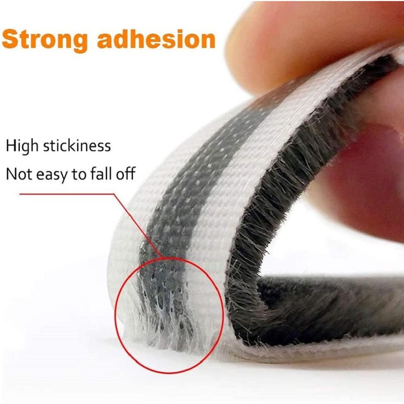 NNICEHTS Brush Weather Stripping for Sliding Windows/Doors Frame Side,Window Sealer