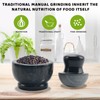 Comie Marble Mortar and Pestle Set,Mushroom Shaped Pill Crusher and