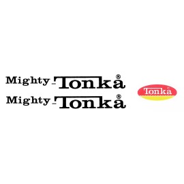 Tonka Mighty Tonka water slide decal with oval includes tracking