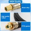 HVAC Vacuum Hose Evacuation Kit, 1/2'' ID Vacuum Refrigerant Charging